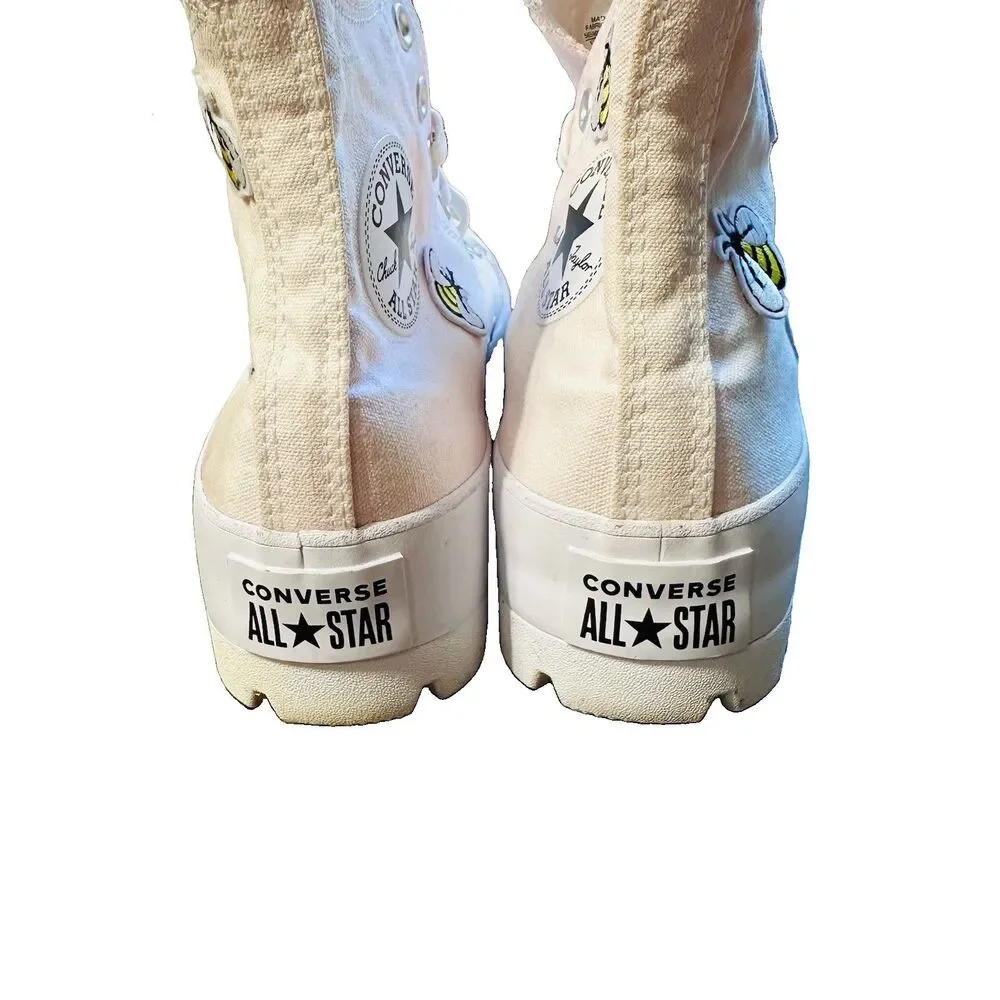 Converse Shoe Women SZ 10 Chuck Taylor All Star High Top Light Pink Sneaker Bees